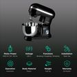 AGARO Royal 1000 Watts 8 Speed Stand Mixer With 4 Attachments (Splash Guard, Black)_2