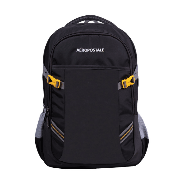 AEROPOSTALE Runway 30 Litres Nylon Backpack (Waterproof, AERO-BP-1015-GY, Grey)_1