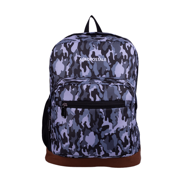 AEROPOSTALE Jungle 30 Litres Polyester Backpack (Waterproof, AERO-BP-1016-GRY, Grey)_1