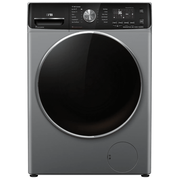 IFB 8 kg 5 Star Inverter Fully Automatic Front Load Washing Machine (Senator Plus MSC 8014, 3D Warm Soak and Rinse, Metallic Silver)_1