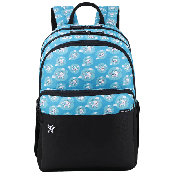 Arctic Fox Silly Calf 21 Litres Polyester Fabric and PU Coated Backpack (Padded Shoulder Straps, FJUBPKBLUWW097021, Blue)_1