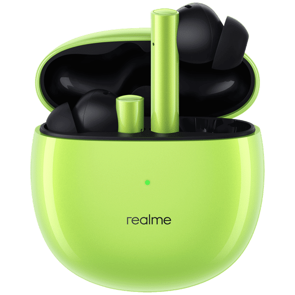 realme Buds Air 2 RMA2003 In-Ear Active Noise Cancellation Truly Wireless Earbuds with Mic (Bluetooth 5.2, Smart Detection Sensor, Green)_1