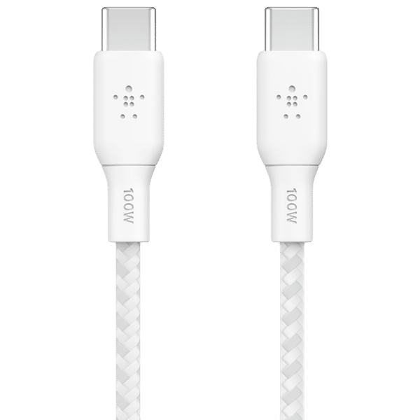 belkin Boost Charge Type C to Type C 6.6 Feet (2M) USB Cable (Fast Charging, White)_1
