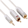 PROFIGOLD PROM3402 PVC 2 Meter 3.5mm Stereo to RCA Audio Cable (Oxygen Free Copper , White)_3