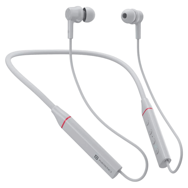 PORTRONICS Harmonics 400 POR 1589 In-Ear Wireless Earphone with Mic (Hi-Fidelity Sound, Grey)_1