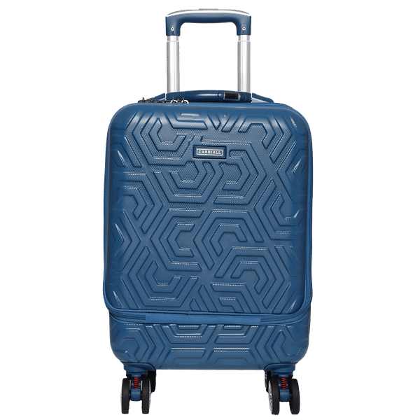Carriall Hive Polycarbonate Trolley Bag (Built-In Weight Scale, USB Charging Port, CALS0001, Blue)_1