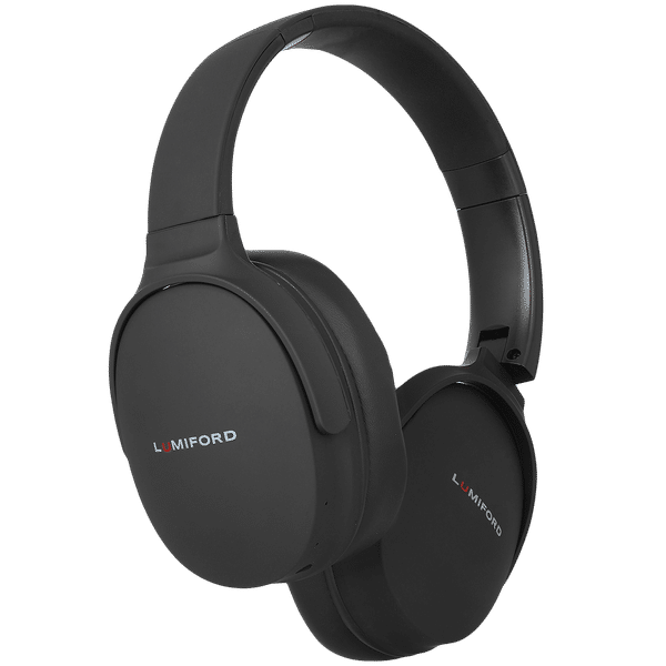 LUMIFORD HD70 Bluetooth Headset with Mic (Dual Phone Pairing Technology, Over Ear, Black)_1