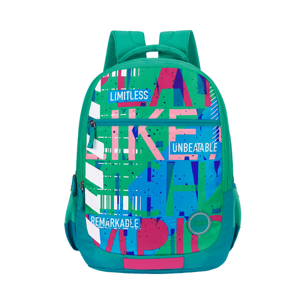 Skybags Drip Pro Backpack (Multilevel Organizer with Key Chain Holder, BPDRP3GRN, Green)_1