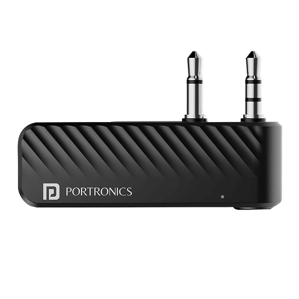 PORTRONICS POR 1316 3.5mm Stereo Audio Connector (Bluetooth 5.1, Auto 16, Black)_1