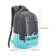 Skybags BFF 3 Polyester Laptop Backpack (28 L, Water Resistant, Grey)_2