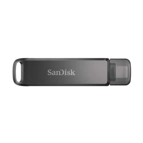 SanDisk iXpand Luxe 128GB Lightning + USB 3.1 (Type-C) Flash Drive (Password Protection, Black)_1