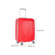ARISTOCRAT Nitron Polypropelene Trolley Bag (4 Wheel, NITACT55FIR, Active Red)_3