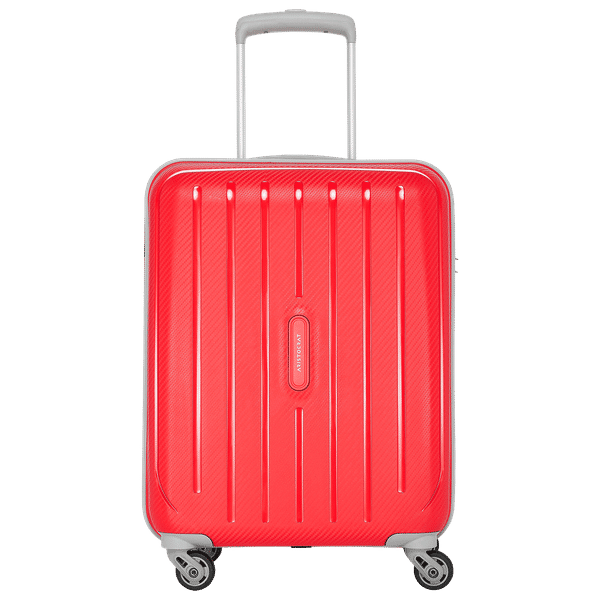 ARISTOCRAT Nitron Polypropelene Trolley Bag (4 Wheel, NITACT55FIR, Active Red)_1