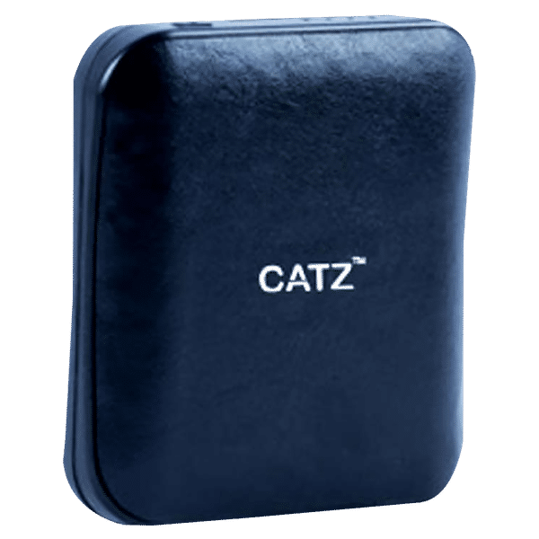 CATZ 10000 mAh 18W Power Bank (1 Micro USB & 2 Type A Ports, Leather Casing, Over Charge Protection, Black)_1