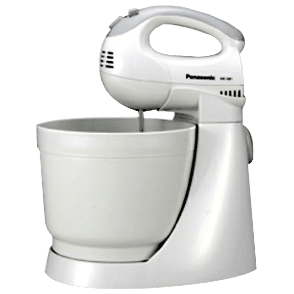 Panasonic 200 Watts Stand Mixer (2 Attachments, 5 Speed Selection, MK-GB1, White)_1