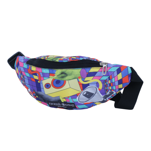 Croma Sunburn Edition Cloth Sling Bag (Adjustable Strap, CRSTWBRSBA216902, Multicolor)_1