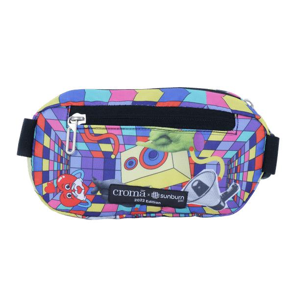 Croma Sunburn Edition Cloth Waist Bag (Adjustable Strap, CRSTSUBWPA216901, Multicolor)_1