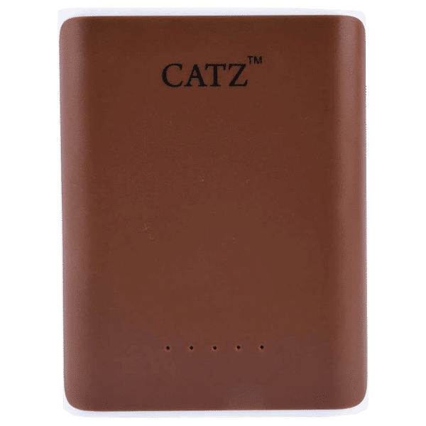 CATZ 10000 mAh Power Bank (1 Micro USB & 2 Type A Ports, Intelligent Safety Protection, Brown)_1