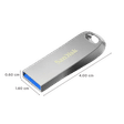 SanDisk Ultra Luxe 512GB USB 3.1 Flash Drive (Metal Design, SDCZ74-512G-I35, Metallic Silver)_2