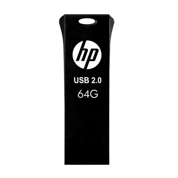 HP V207w 64GB USB 2.0 Pen Drive (Small & Slim Body, MM-USB064GB-47P, Black)_1