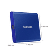 SAMSUNG T7 500GB USB 3.2 Solid State Drive (UASP Mode, MU-PC500H/WW, Indigo Blue)_2