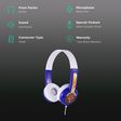 onanoff DiscoverFun Wired Headphone with Mic (On Ear, Blue)_2