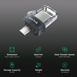SanDisk Ultra Dual Drive m3.0 64GB Micro USB, USB (3.0) OTG Pen Drive (Retractable Design, Black & Gray)_3