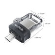 SanDisk Ultra Dual Drive m3.0 64GB Micro USB, USB (3.0) OTG Pen Drive (Retractable Design, Black & Gray)_2