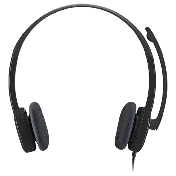 Buy logitech H151 981-000587 Wired Headphone with Mic (On Ear, Black)  Online – Croma