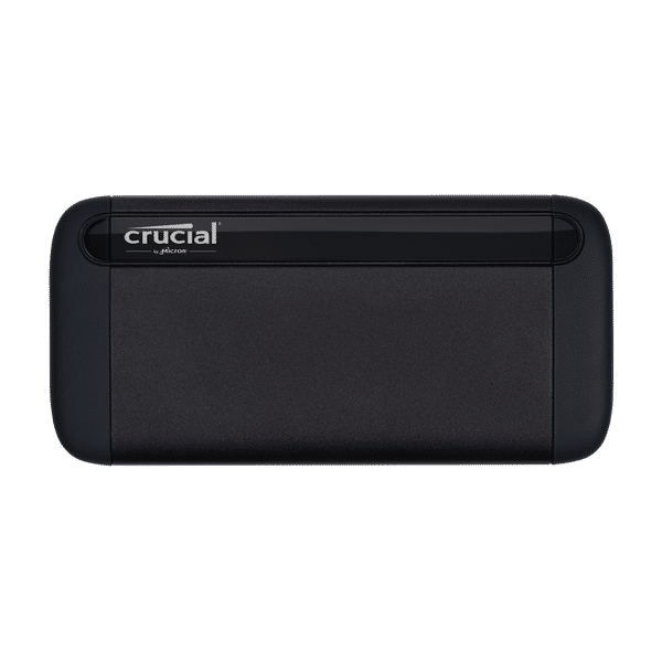 Crucial X8 2TB USB 3.2 (Type-C) Solid State Drive (Drop Proof, CT2000X8SSD9, Black)_1