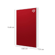 SEAGATE One Touch 2TB USB 3.0 Hard Disk Drive (Advanced Password Protection, STKY2000403, Red)_2