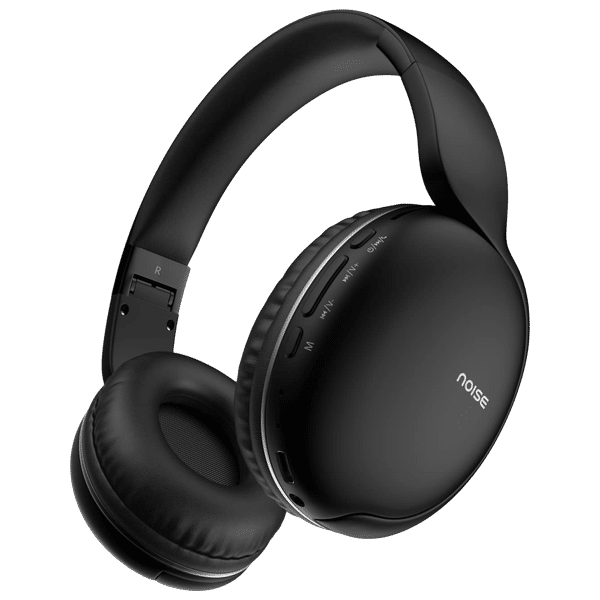 noise Two Bluetooth Headphone with Mic (Upto 50 Hours Playtime, Over Ear, Bold Black)_1