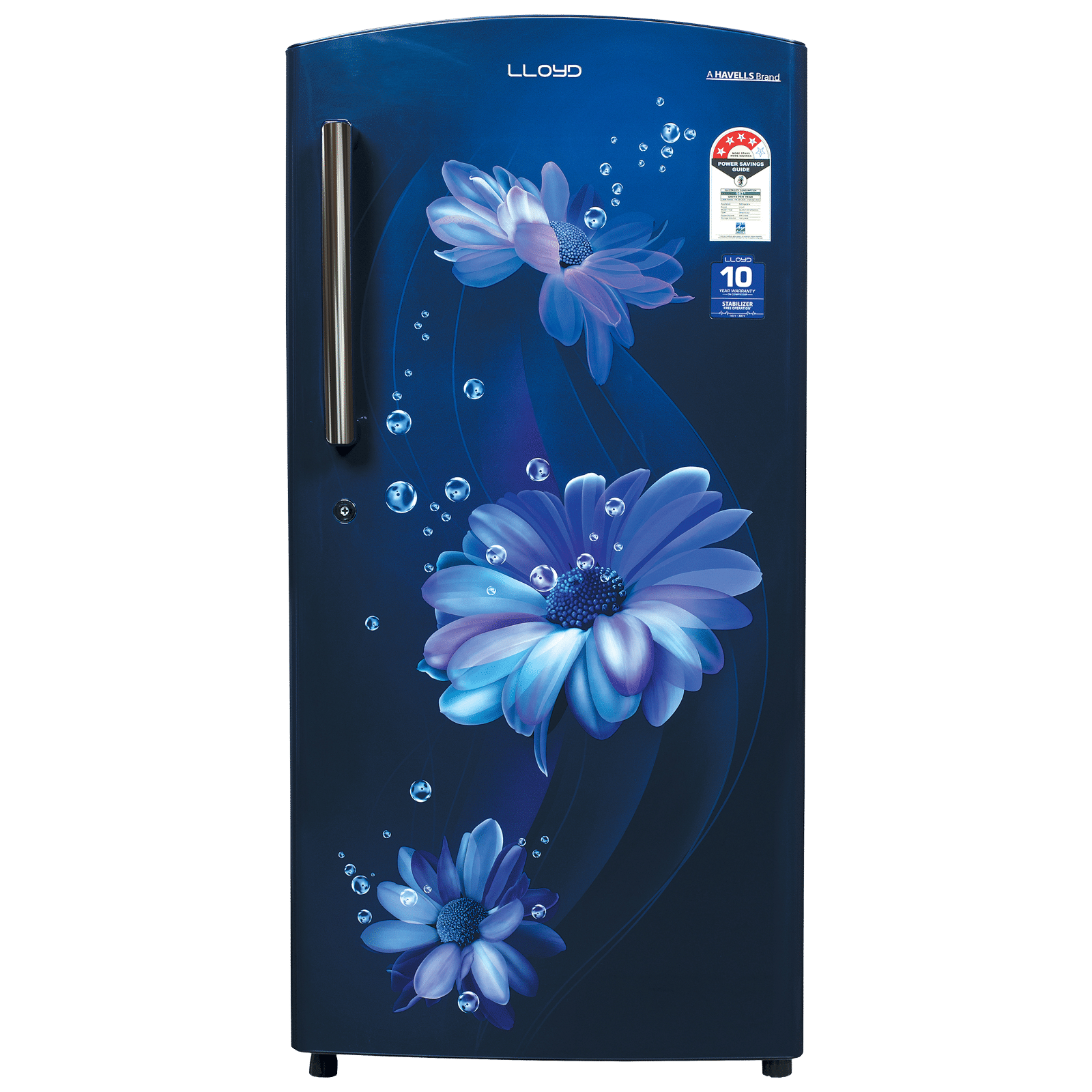 LLOYD 216 Litres 4 Star Direct Cool Single Door Refrigerator with Bactsheild Technology (GLDF244ST2LC, Daisy Blue)