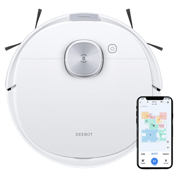 ECOVACS DEEBOT N10 Robotic Vacuum Cleaner & Mop with Wi-Fi Connectivity (Alexa & Google Assistant, White)_1