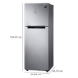 SAMSUNG 236 Litres 3 Star Frost Free Double Door Convertible Refrigerator with Digital Inverter Compressor with Display (RT28C3733S8/HL, Elegant Inox)_3