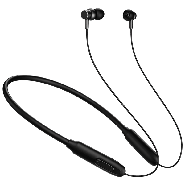 pTron InTunes Ace Neckband with Passive Noise Cancellation (IPX5 Water Resistant, Fast Charging, Black)_1