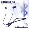 pTron InTunes Ace Neckband with Passive Noise Cancellation (IPX5 Water Resistant, Fast Charging, Blue)_4