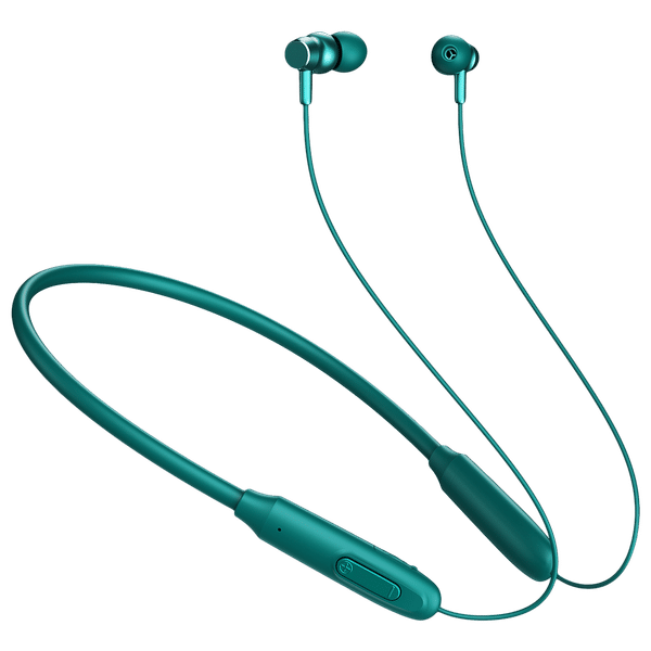pTron InTunes Ace Neckband with Passive Noise Cancellation (IPX5 Water Resistant, Fast Charging, Green)_1