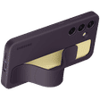 SAMSUNG Standing Grip Silicone Back Cover for Galaxy S24 (Smooth and Silky Texture, Dark Violet)_3