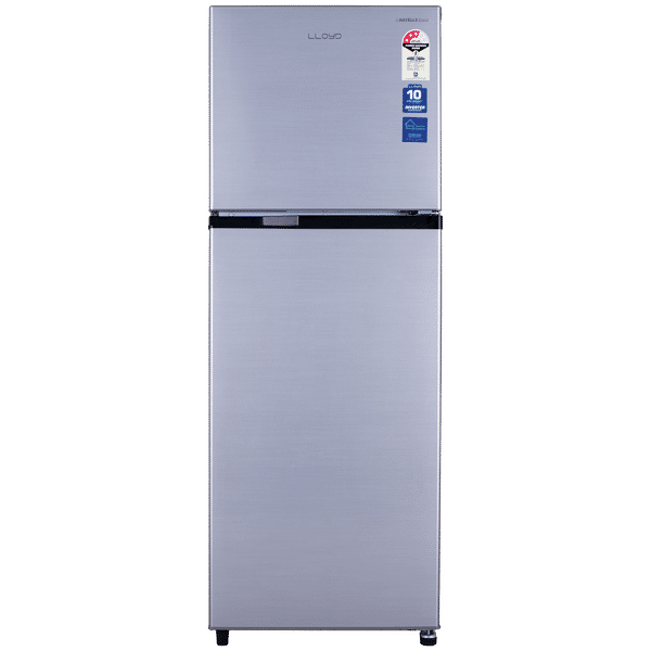 LLOYD 260 Litres 2 Star Frost Free Double Door Refrigerator with Ten Vent Technology (GLFF292AMST1GC, Metallic Silver)_1