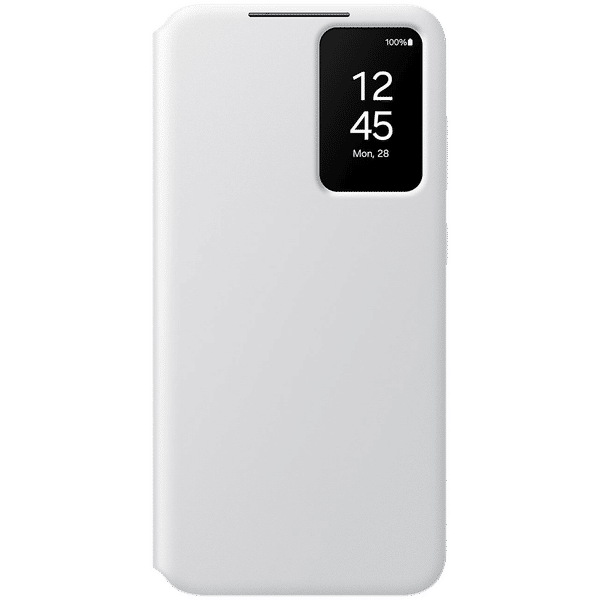 SAMSUNG Flip Cover for Galaxy S24 (Handy Hidden Pocket, White)_1