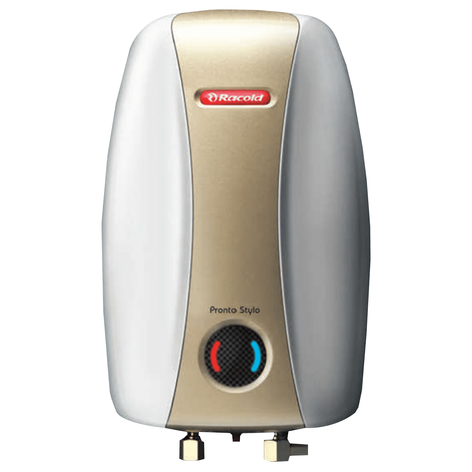 Racold Pronto Stylo 3 Litres Instant Water Geyser (3000 Watts, Golden & Grey)