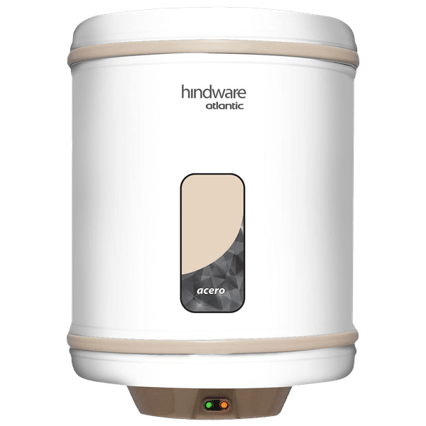 hindware Atlantic Acero 25 Litres 4 Star Storage Water Geyser (2000 Watts, 516533, White and Grey)_1