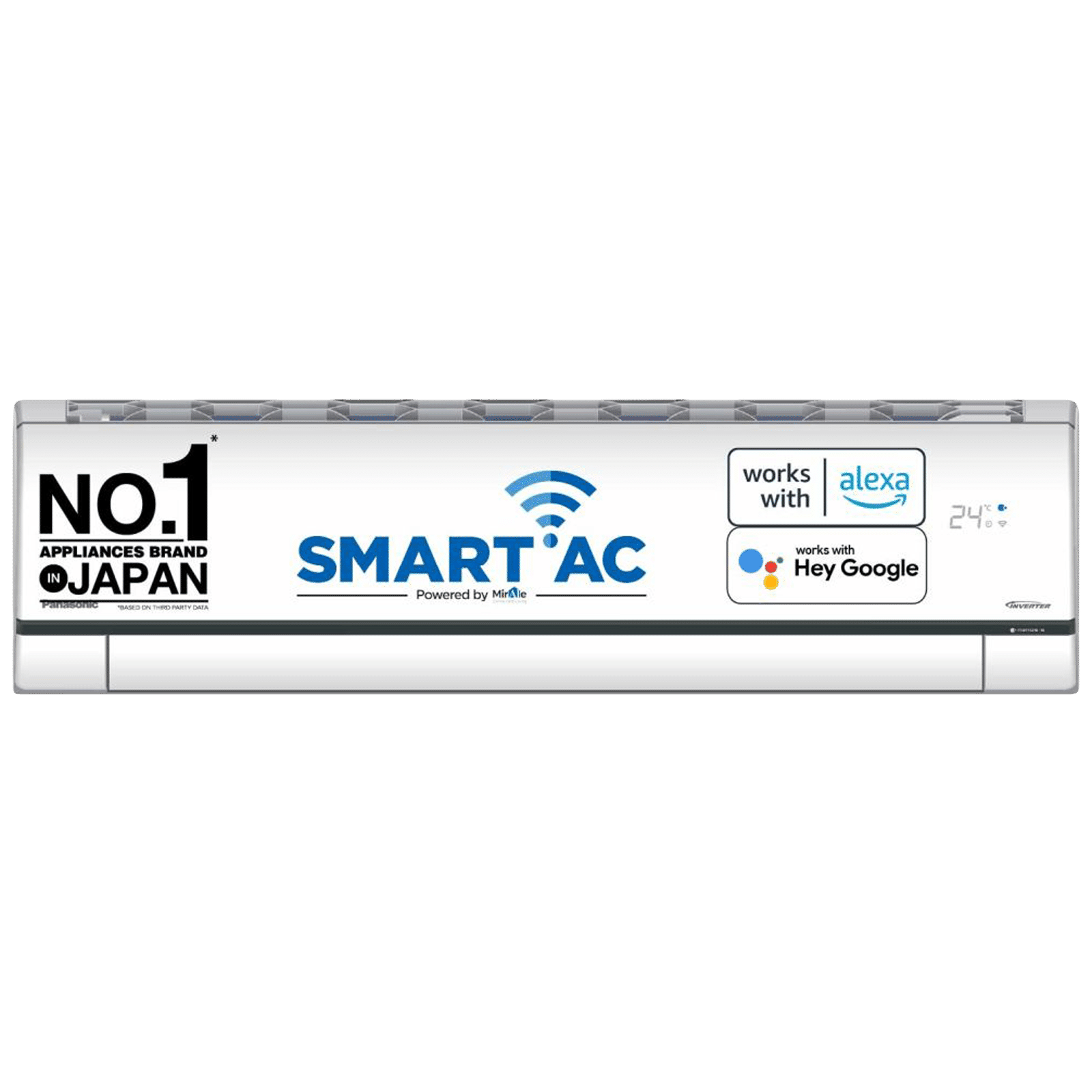 Panasonic AU 7 in 1 Convertible 1 Ton 3 Star Inverter Split AC with AI Mode (2024 Model, Copper Condenser, CS/CU-AU12AKYF)