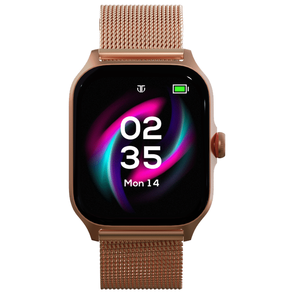 TITAN Zeal Smartwatch with Bluetooth Calling (46.99mm AMOLED Display, IP68 Water Resistant, Rose Gold Strap)_1