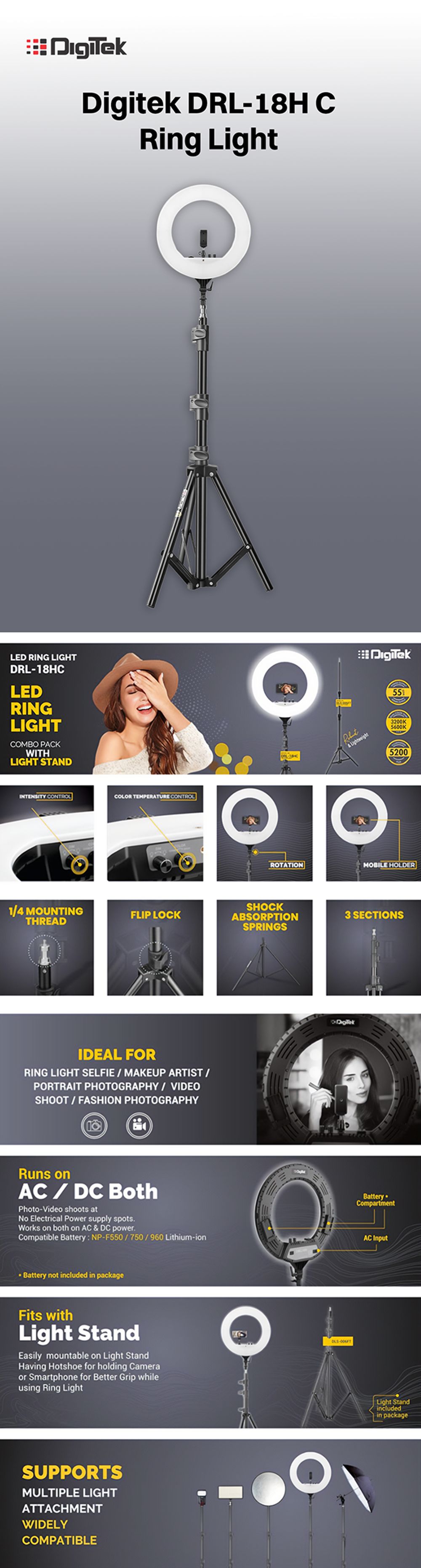 Buy Godox M64 LED Video Light for Photography & Videography (Interlocking  Design) Online - Croma