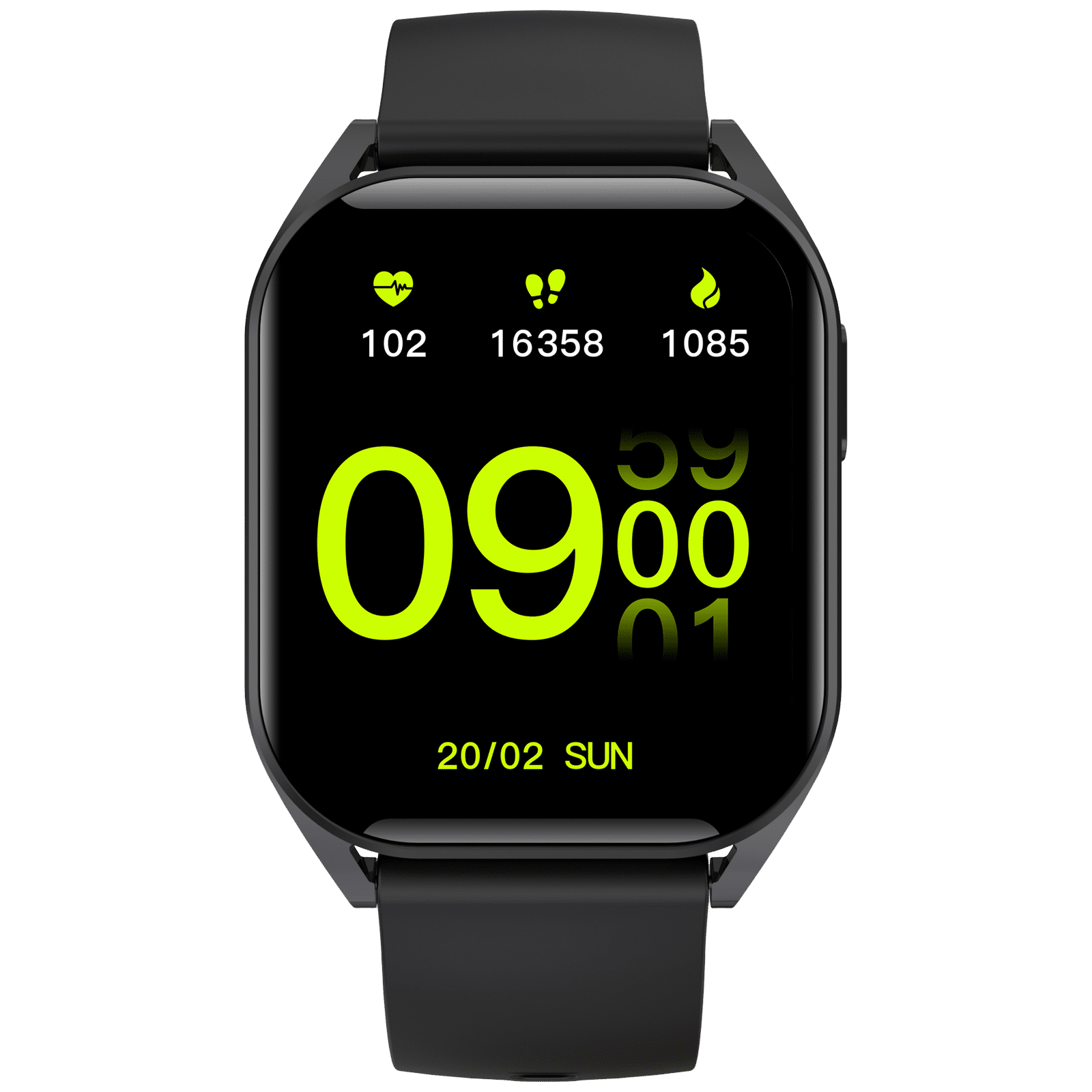 Buy Croma Squad TS Smartwatch with Bluetooth Calling (46.9mm LCD Display,  IP68 Water Resistant, Black Strap) Online - Croma