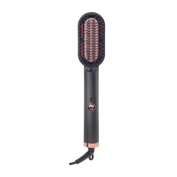 Croma ATC656 Hair Straightening Brush with Ionic Care Function (Silver)_1