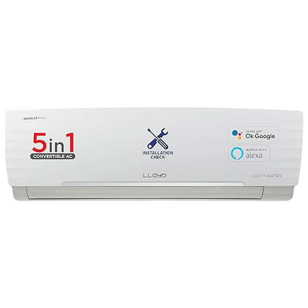 LLOYD Xtreme Series 5 in 1 Convertible 1.5 Ton 5 Star Inverter Split Smart AC with Anti Viral Dust Filter (2024 Model, Copper Condenser, GLS18V5FWCXV)_1