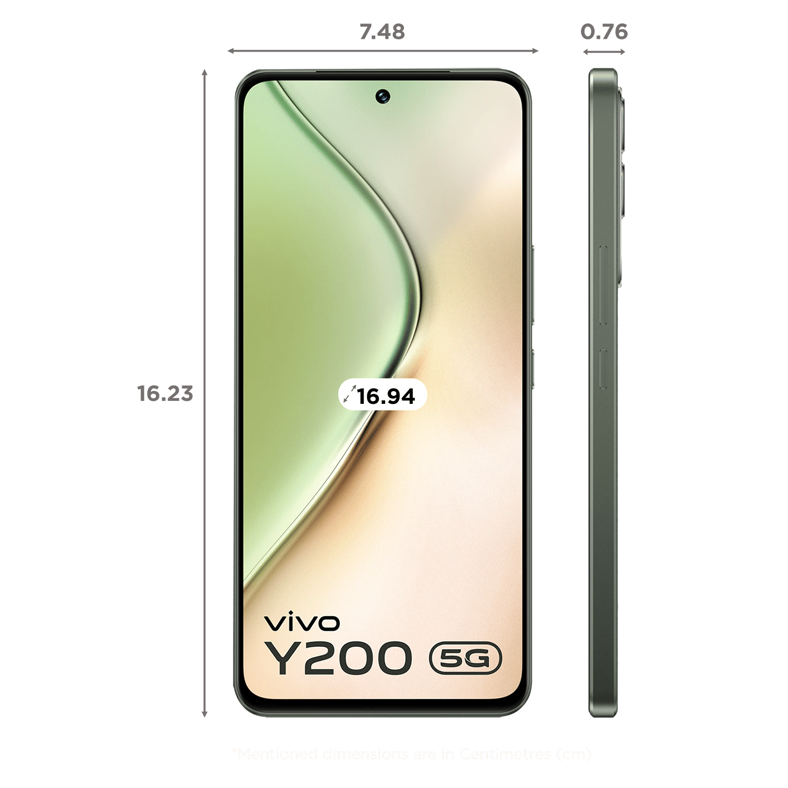 Buy vivo Y200 5G (8GB RAM, 256GB, Jungle Green) Online - Croma